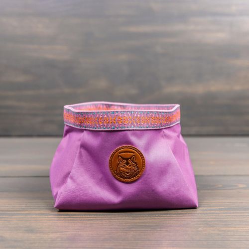Wilderdog Backpacking Bowl - Holds Food & Water Up to 64oz - Lilac