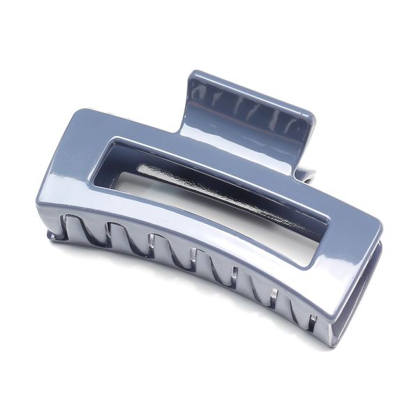 Medium Square Hair Clip, Hair Clip, Firm Hair Clip, Hair Accessory, Cute, Stylish, Women's, Korea (8.8*4.8cm, Blue)
