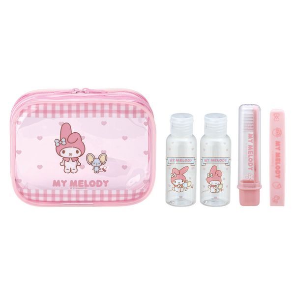 Enter to get up to 100% points back on your MM Friends travel set (My Melody toothbrush, lotion, milky lotion, bottle, brush, portable pouch, portable travel set, toothbrush included, travel kit, case included, pouch included, travel set)