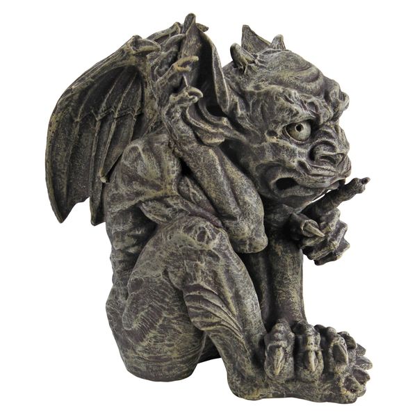 Design Toscano CL3693 Whisper The Gothic Gargoyle Statue,Greystone