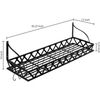 36-Inch Kitchen Cookware Storage Rack, Floating Pot Hanger Shelf with 12 Hooks