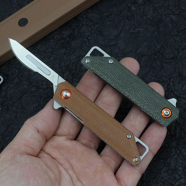 Portable Folding Scalpel Small Keychain Pocket Utility Knife For