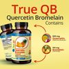 TrueMed Quercetin Bromelain Immune Cardiovascular Function 800 mg 60 capsules