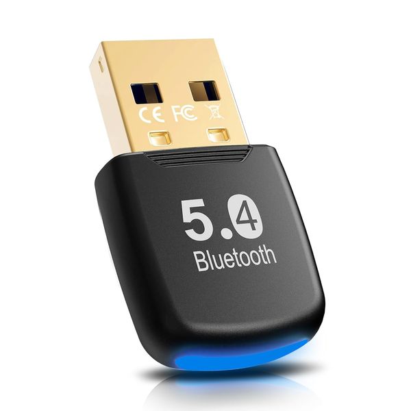usb bluetooth adapter 5.4 technology dongle pc bluetooth adapter bluetooth receiver usb child desktop computer tablet wireless mouse headset keyboard PC speaker | compatible with Windows 8.1/10/11/7 |