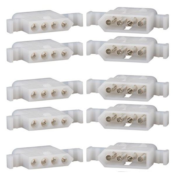 4-Circuits .093" - MOLEX Connector, 5 Matched Set,18-22 AWG,