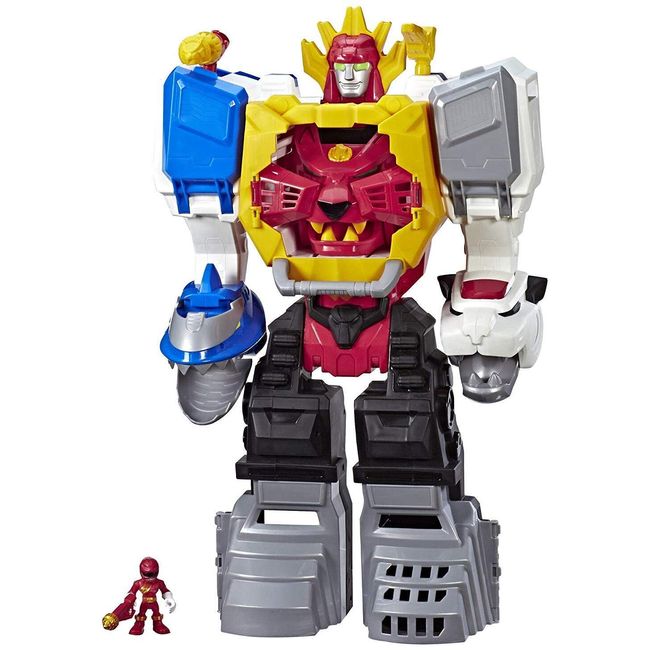 Playskool Heroes Power Rangers Power Morphin Megazord, 2-in-1 Converting Playset, 2-Foot Megazord with Lights & Sounds, Kids Ages 3 & Up