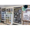 48 x 144 White Black Pinboard Write On Wipe Off Durable Bulletin Board Material