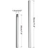 Efperfect Modern Sputnik Chandelier Extension Downrod Pole 2 Pack (Chrome)