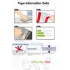 4X White Acrylic Hinges - No Glue Required. Self Adhesive. White Plastic 200mm