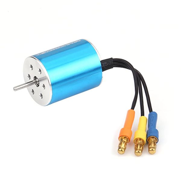 Brushless Motor, 2430 8200KV 4 Poles Sensorless Brushless Motor w/ ￠2mm Shaft for 1/16 1/18 RC Model Car Good Heat Dissipation