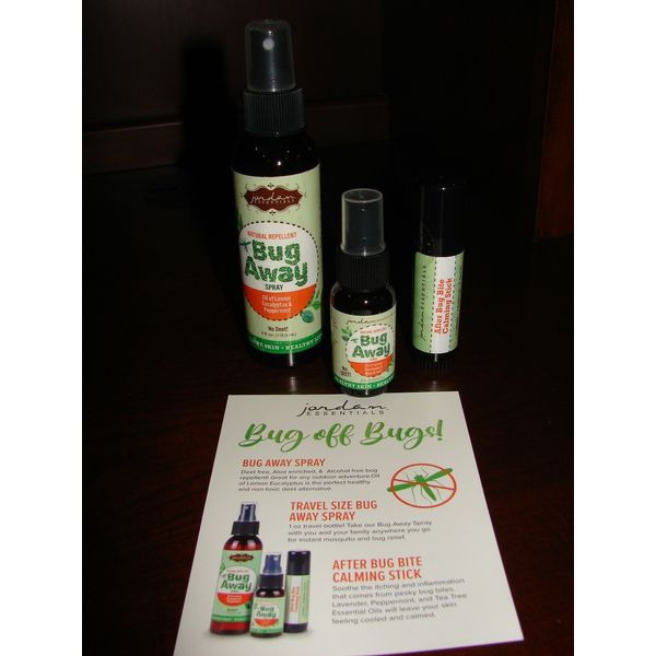 All Natural Jordan Essentials Bug Away Spray & After Bug Bite Calming Stick