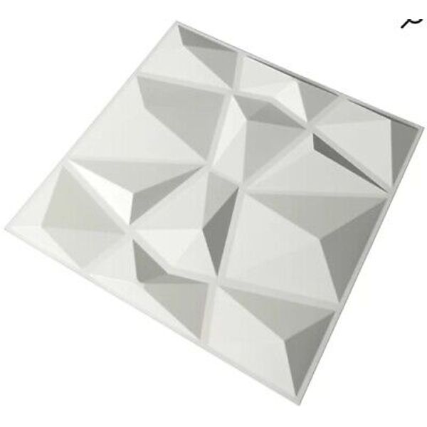 Textured 3D Wall Tiles White Diamond 38 Tiles PVC From Wayfair