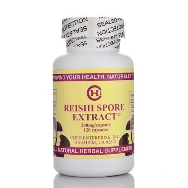 Chi Enterprise Reishi Spore Extract All Natural Herbal 200mg 120 caps Chi's