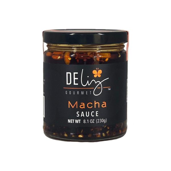 Deliz Gourmet ‘Macha’ Sauce, Oil-based combination dried chillies, pumpkin seeds and sesame seeds, 8 oz.