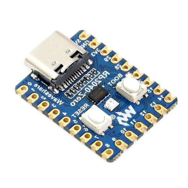 RP2040 Zero Development Board Binghe RP2040 Mini Zero, RP2040 PICO Module RP2040 Dual-core processor Multi-function GPIO pins 133MHz Cortex-M0+ core Supports C/C++/Micro Python