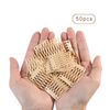 50 Plastic Wig Combs - 7-Teeth Hair Clips for Wig Making and Accessorizing (Blonde)