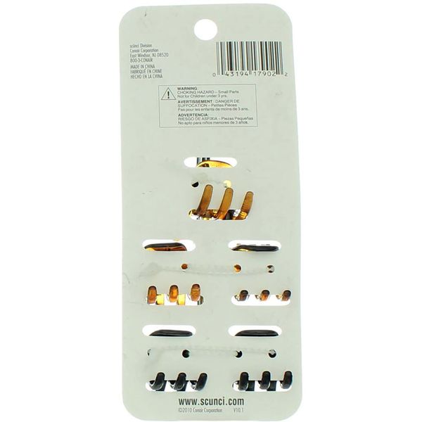 Scunci, No-Slip Grip Jaw Clips, 5 Count
