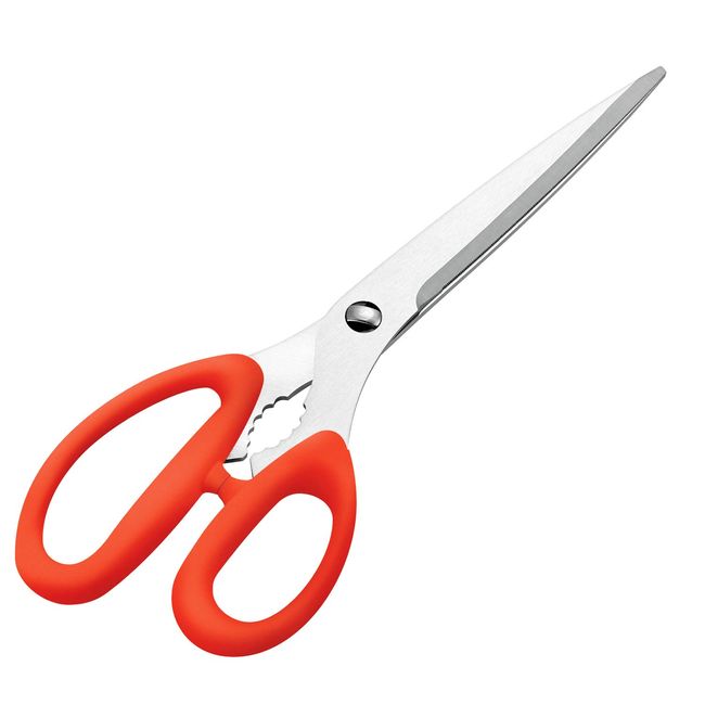 Shimomura Industry PG-404 Professional Grade Yakiniku Scissors, 9.4 inches (240 mm), Disassembly, Red, Dishwasher Safe, Made in Niigata, Tsubamesanjo