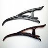 Set of 3 Secure Lock Hair Clips Small Brown Dakar