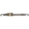 CargoBuckle F13758 Ratchet Tie-Down Strap with S-Hooks
