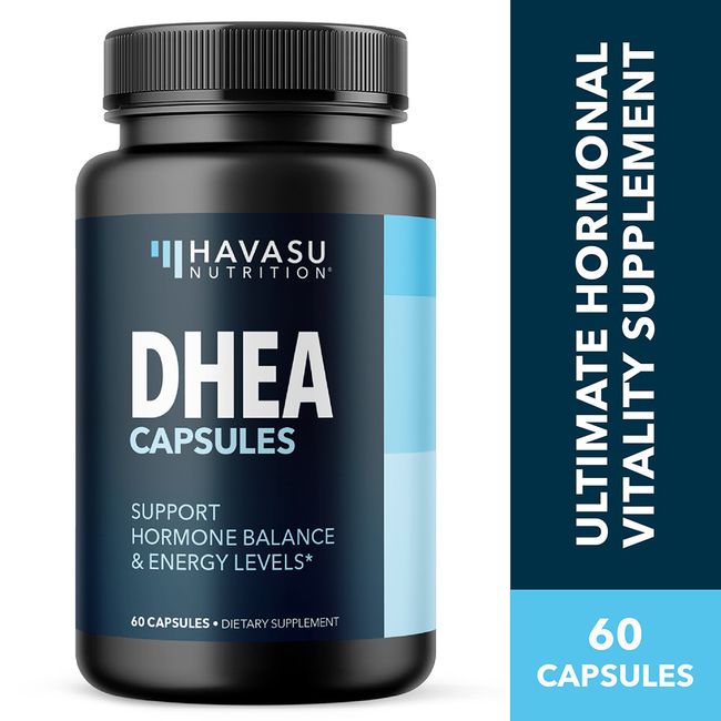 Havasu Nutrition DHEA 50mg | Youthful Energy & Hormone Balance, 60 ct