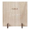 Ginger Ray Botanical Wedding White Wooden Table 15cm, Numbers 1-12