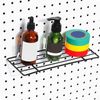 SOLUSTRE 20pcs Pegboard Hooks Kit J Shape Peg Hooks Plastic Peg Board Hooks for Garage Tool Storage Organizer