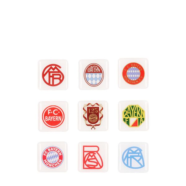 FC Bayern München I Magnet 10er-Set 125 Jahre I Weiß