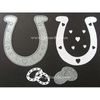 Britannia Dies - Horseshoe & Wedding Rings - Cardmaking