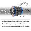 3"76mm Blue High Flow Inlet Cold Air Intake Cone Replacement Dry Air Filter