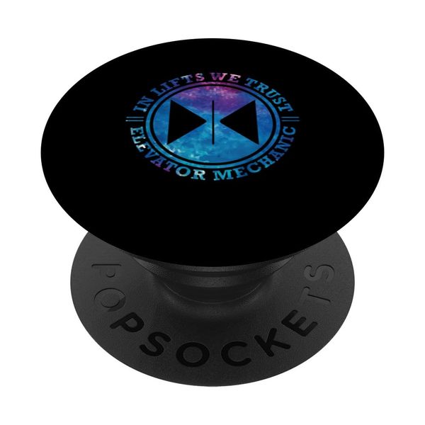 In Lifts We Trust Elevator Mechanic PopSockets Swappable PopGrip