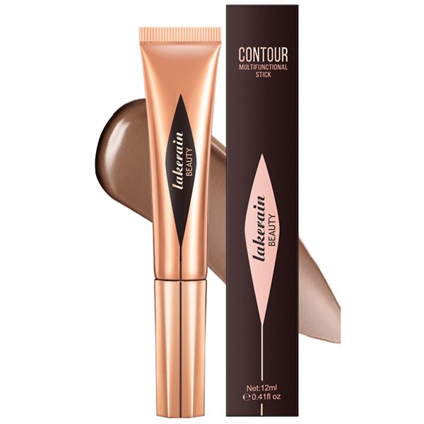 EONFAVE Liquid Bronzer Conturingstick - Lang Anhaltende Liquid Contouring Multifunktional Liquid Bronzer - Wasserfest Leichte Glatte Schminke Make Up Stick Für Frauen Mädchen