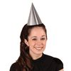 Beistle Silver Foil Cone Hat