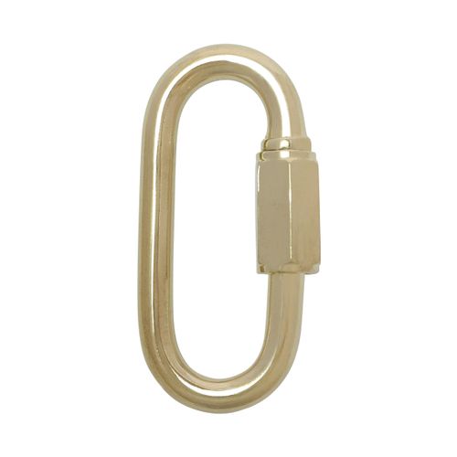 RCH Hardware QL-SS03-60 Stainless Steel Quick Link, 3 Gauge, Polished Brass (2 Pack)
