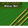 Replacement decal set compatible with JD 7700 tractor desivo aufkleber