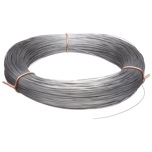 High Carbon Steel Wire, Mill Finish #2B (Smooth) Finish, Grade #2B Smooth, Full Hard Temper, Meets ASTM A228 Specifications, 0.010" Diameter, 3746' Length, Precision