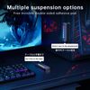 PC Case Power Switch, Touch Slide Switch, 2m Case Power Button Extension Cord, 6pcs RGB Light Effect LED
