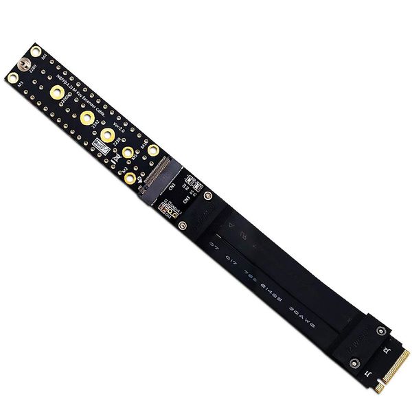 SUPERPLUS M.2(NGFF) Key M NVMe SSD Extension Cable Extender PCIe3.0 x4 Full Speed
