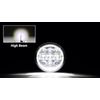 Pair DOT 5-3/4 5.75" Round LED Headlights Chrome Hi/Lo Beam For Rocket 3 04-18