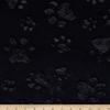 Shannon Minky Luxe Cuddle Paws Black, Fabric by The Yard