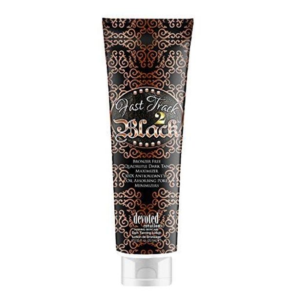 Devoted Creations Fast Track 2 Black Dark Tan Maximizer Tanning Lotion 8.5 Ounce