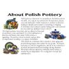 Polish Pottery 7¾-inch Rectangular Baker (Spring Meadow Theme) + Certificate of Authenticity