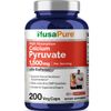 NusaPure Calcium Pyruvate 1500mg 200 Vegetarian Caps (Non-GMO, Vegan) - 750mg per caps