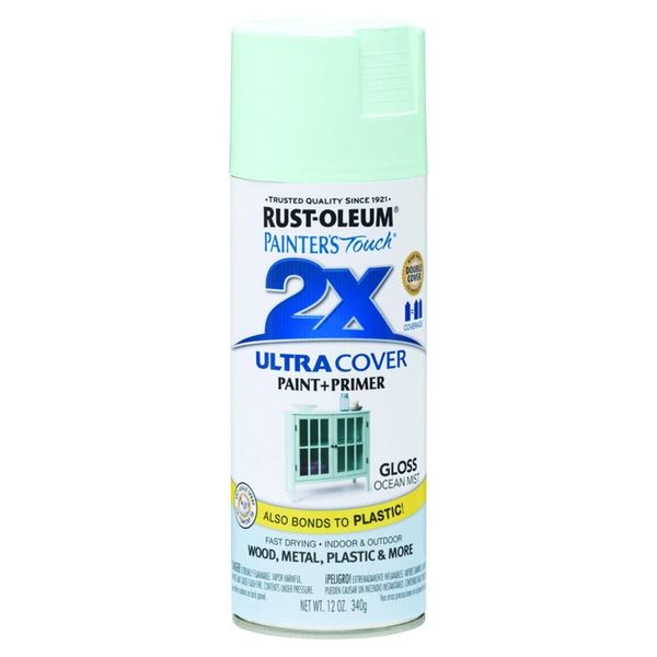 Rust-Oleum 283190 Painter's Touch 2X Ultra Cover Ocean Mist Spray Paint 12 oz.