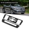 Carbon Fiber CD Air Conditioning Control Panel Cover, 2 PCS Vehicle CD Control Panel Frame Trim for A Class B Class CLA GLA