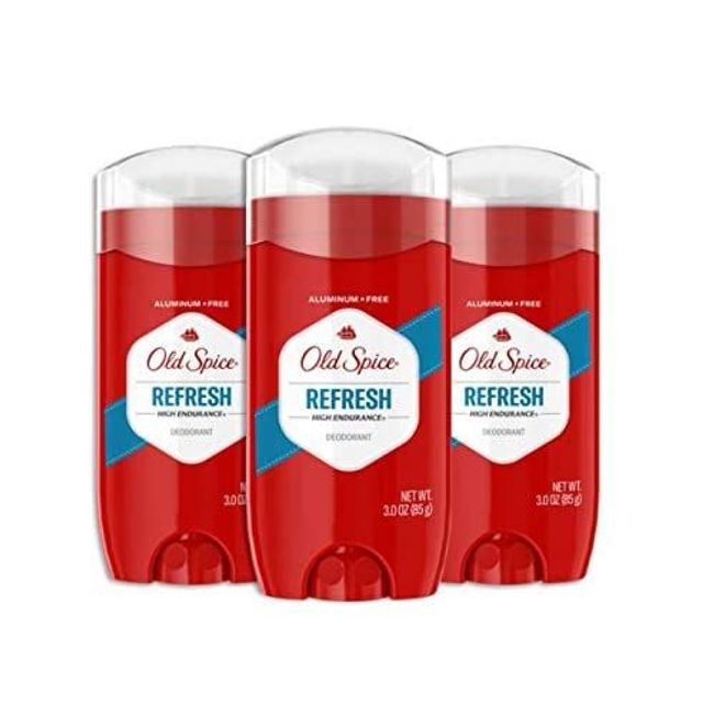 Old Spice Aluminum Free Deodorant for Men, Heavy Duty Refresh, 3 oz each, 3 pack