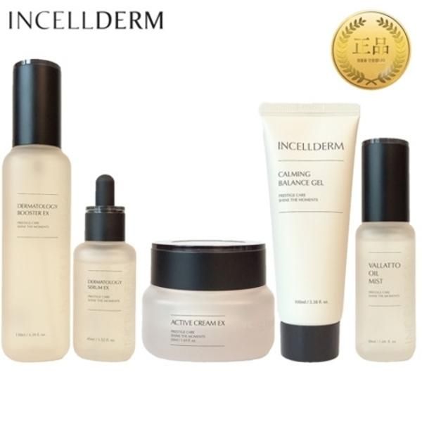 Incellderm cosmetics 5-piece set (booster serum cream mist calming gel)