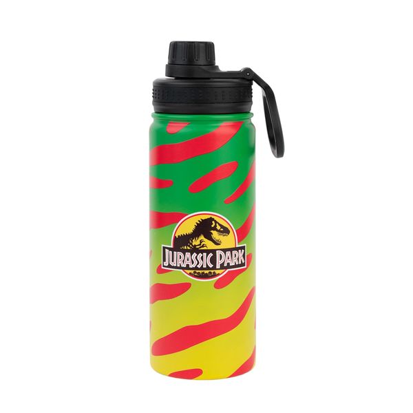 Grupo Erik Jurassic Park Metal Hot&Cold Bottle 500ml - 17 oz | 500ml Water Bottle | Jurassic Park Gifts | Hot and Cold Water Bottle | Water Bottle Metal | Cute Water Bottle