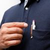 Deff WIZ CLIP for Ploom TECH+ Stainless Steel Material Roll Resistant (Natural Wood, Walnut)