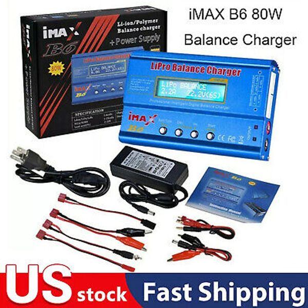 Battery Charger iMAX B6 80W Lipo NiMh Li-ion Ni-Cd Digital RC Balance Charger